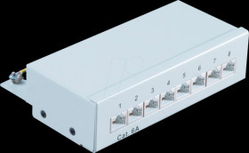 BS75075 Patchpanel, 8-Port, Cat.6a, 1 U