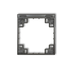 Ramka pośrednia do gniazd bryzgoszczelnych z uziemieniem SCHUKO grafitowy 11MRPB-1s
