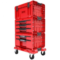 Zestaw skrzynek modułowych 4w1 (PRO Drawer 1 Toolbox Expert + 3 Toolbox Expert + 2 Toolbox Expert ) na platformie transportowej
