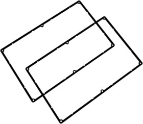 Seal, silicone, (L) 275 mm, black, for series 1550J, 1550JEGASKET