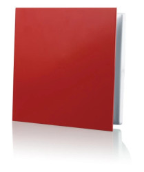 Kratka wentylacyjna z dekoracyjnym panelem wymiennym 160x160 czerwona MWKLIQRED