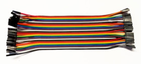 Zestaw kabli połączeniowych żeńsko -żeńskie 40szt, długość 18cm