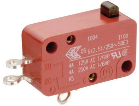 Marquardt 01005.0904-03 Mikroprzełącznik 01005.0904-03, 1 NO, 1 x wł/(wył), 250 V/AC, 10 A, 1 szt.