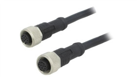 M12a12fl12aflsd001 Kabel Do Czujników/Automatyki 12Pin M12-M12 1M Wtyk Wtyk