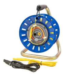 Przewód 200 m żółty ekranowany do pomiaru uziemień na szpuli WAPRZ200YEBBSZE