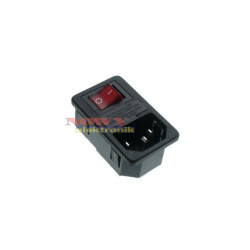 Wtyk AC 3PIN komput.obudowa+włąc gniazdo męskie