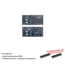 Radiowy strażnik, PCB i mikroprocesor do projektu AVT2821