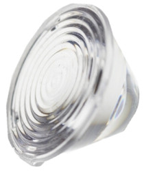 Soczewka LED Tętnienie przy średnim kącie, punktowo 22 (Dia.) x 10mm, D 20mm, kąt widzenia 19°, do użytku z Lumileds