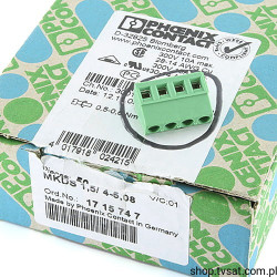 MKDS1,5-4-5,08 1715747 Screw Terminal Block 4 Pin THT PHOENIX