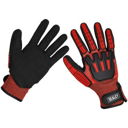 Sealey SSP38L Cut &amp; Impact Resistant Gloves - Large - Pair