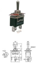 PRZEŁĄCZNIK KN3/C/113 2 pozycje 3 PIN 1 CHWILOWY KN3