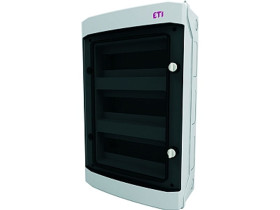 Rozdzielnica hermetyczna natynkowa 36 modułowa 3x12M drzwi transparentne (N-dzielona) IP65 ECH-36PT-s 001101080 ETI
