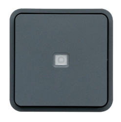 Włącznik światła, 10A, 250V, 1-przyciskowy, IP55, Hager