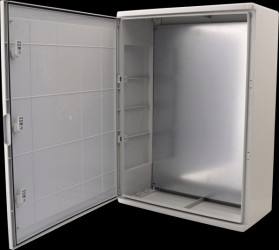 BXPPABSG600800260-F01 IP65 wall-mounted enclosure, 600 x 800 x 260 mm, grey