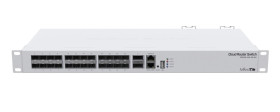 Switch 24x SFP+, 2x QSFP, 1x RJ45 100Mb/s MikroTik CRS326-24S+2Q+RM