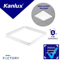 Rama montażowa do panelu LED ADTR SKY 6060 W 600x600x56 efekt światła ukrytego w głębi biały 27618