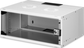 19 inch wall enclosure, 4 U, (W x H x D) 540 x 240 x 400 mm, sheet steel, gray, DN-49200