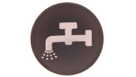 Wkładka Przycisku 22Mm Płaska Czarna Z Piktogramem Płyn M22-Xd-S-X16 218182