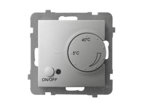 ARIA Regulator temperatury z czujnikiem napowietrznym srebro RTP-1UN/m/18 OSPEL