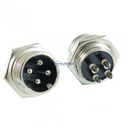 mikrofonowe 4pin gniazdo męskie na płytę