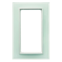 KNX Ramka z dużym wycięciem śnieżnobiały B.7 Glas 13096909