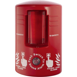 B-SAFETY BRS-25-01 TOP-ALARM Fire Alarm Battery-Powered with Flashing Light