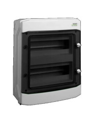 Rozdzielnica modułowa 2x12 natynkowa IP65 drzwi przeźroczyste PHS