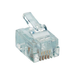 Lumberg P 127 Modular Plug 6p4c RJ11 Plug Piercing Transparent