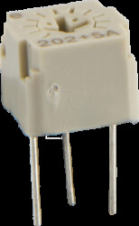 FT-63EP-202 Precision potentiometer, trimmer, vertical, 2 kOhm