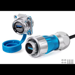 Złącze USB 3.0 typu A panelowe IP68