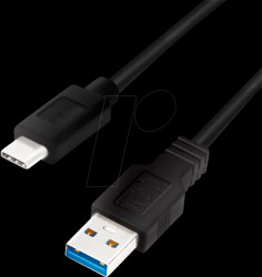 CU0166 USB-A connector to USB-C connector, 0.15m