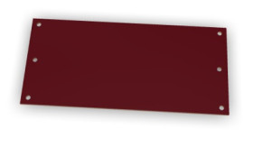 Mounting plate, hard paper, (L x W x H) 150.5 x 70 x 2 mm, for B 1808, 96604100