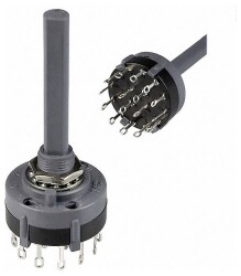 C & K Switches A40315RNZQ Rotary-Switch A Series Przełącznik obrotowy 125 V/AC, 125 V/DC 2.5 A Pozycje przełączenia 3 1