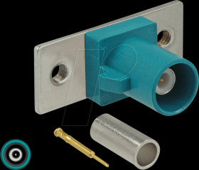 89796 FAKRA Z plug spring pin for crimping 2 prepunched holes