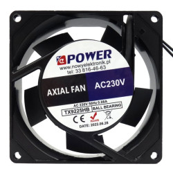 Wentylator 92x25 230V TX9225HB 2 przew kulka NEPOWER
