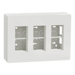 Stacja robocza 3x4 moduły, Unica System+, pozioma, biała