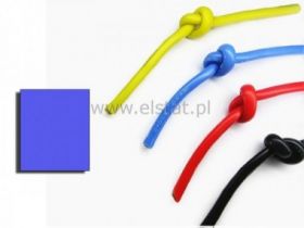 Kabel silikonowy niebieski; cynowana miedź 0,15mm2