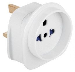Adapter sieciowy PL/USA gniazdo - UK wtyk