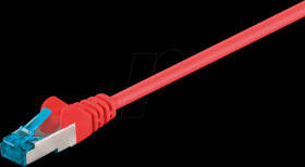 93684 Cat.6a high-quality patch cable, red, 1.0M