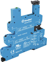 Finder 93.66.7.024-10 Gniazdo przekaźnika 93.66.7.024, 1 szt.