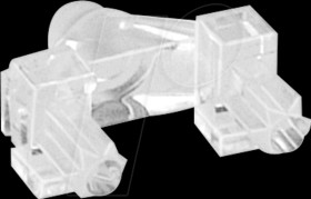 12811001 Light guide, 1-way, ø 3 mm, planar, angulated