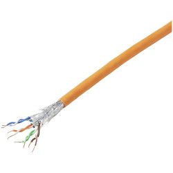TruComponents 523152 Network cable CAT 7a S/FTP 4x2x0.26mm&#xB2; CPR-Dca Or 305m