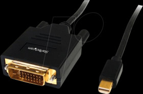 MDP2DVIMM6 Mini DP male to DVI male cable, 1.8 m