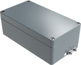 Aluminum EX enclosure, (L x W x H) 220 x 120 x 81 mm, gray (RAL 7001), IP66, 251222080