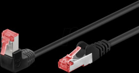 51546 Network cable Cat.6 S/FTP angled / straight, 5 m