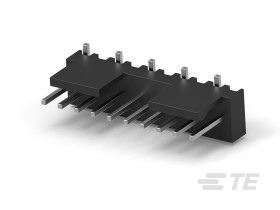 Listwa stykowa PCB 10-pinowe 2806 raster: 2.54 mm Pionowy 1-rzędowe TE Connectivity Płyta250 V W osłonie