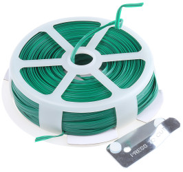 Plastic coated tie wire,50m