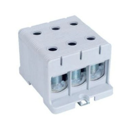 Blok rozdzielczy ‑ odgałęźny 3 ‑ polowy 35-150mm2 szary montaż płaski FJ-E150/3 1000069