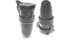 Gniazdo Przenośne 10/16A Z/U 230V Uni-Schuko Ip44 Czarne Gn-60H
