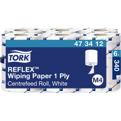 Tork 473412 Reflex Cleaning Tissue: 1-Ply Strong Absorbent 6 Pcs